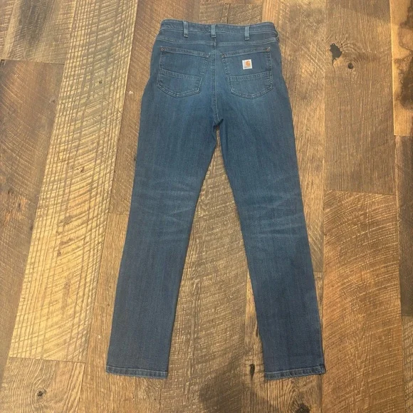 Carhartt Women’s Slim Fit Jeans – Size 6 Regular – Classic Workwear Denim - Picture 2 of 7